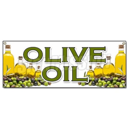 Signmission OLIVE OIL BANNER SIGN extra virgin cooking dinner salad mediterranean cook chef B-Olive Oil